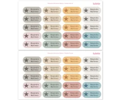 Etiquetas Personalizadas^Tutete 40 Pegatinas para Objetos Estrella Oscura