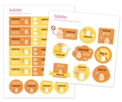 Etiquetas Personalizadas^Tutete 25 Pegatinas para Objetos Huevo No