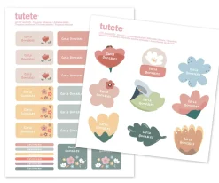 Outlet 29 Pegatinas para Objetos Little Garden Colecciones Vuelta Al Cole|Etiquetas Personalizadas