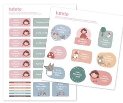 Discount 29 Pegatinas para Objetos Little Red Etiquetas Personalizadas|Colecciones Vuelta Al Cole