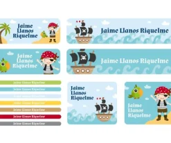 Etiquetas Personalizadas^Tutete 30 Pegatinas para Objetos Pirata