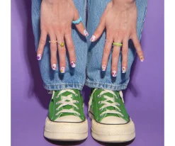 Pintura De Uñas, Brillos Y Tattoos^Omy 120 Pegatinas para Uñas Flower