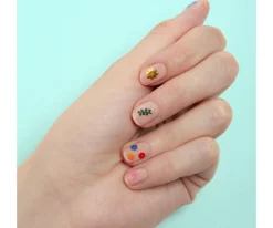 Pintura De Uñas, Brillos Y Tattoos^Omy 120 Pegatinas para Uñas Flower
