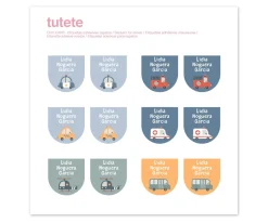 New 12 Pegatinas Zapatos City Cars Colecciones Vuelta Al Cole|Etiquetas Personalizadas