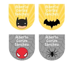 Etiquetas Personalizadas^Tutete 12 Pegatinas Zapatos Héroes