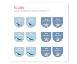 New 12 Pegatinas Zapatos Ocean Etiquetas Personalizadas|Colecciones Vuelta Al Cole