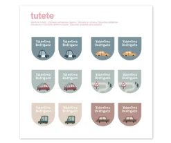 Online 12 Pegatinas Zapatos Vintage Cars Etiquetas Personalizadas|Colecciones Vuelta Al Cole