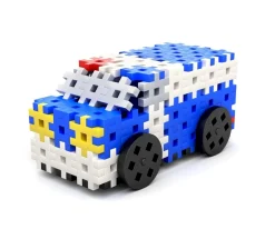 Best 160 Piezas Construcción Vehículos Policía 4en1 Niños Juguetes Niños 6 Años|Juguetes Niños 7 Años