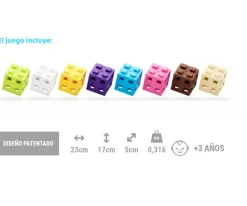 Best 50 Piezas de Construcción Classic CUBE Pink Niños Juguetes Niños 4 Años|Juguetes Niños 3 Años