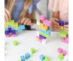 Best 50 Piezas de Construcción Classic CUBE Pink Niños Juguetes Niños 4 Años|Juguetes Niños 3 Años