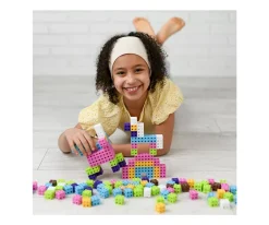 Hot 200 Piezas de Construcción Classic CUBE Pink Niños Juguetes Niños 3 Años|Juguetes Niños 4 Años