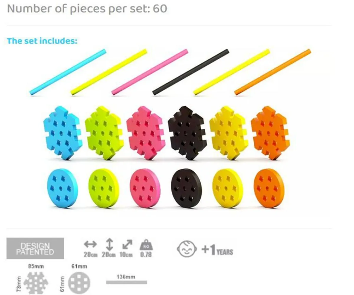 Outlet 60 Piezas Maxi Constructor Niños Juguetes Para Niños De Un Año|Juguetes Niños 4 Años