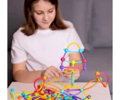 Outlet 150 Piezas Stik Neón Niños Juguetes Stem|Juguetes Niños 3 Años