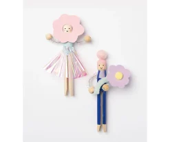 Manualidades Para Niños^Folia 50 Pinzas de Madera Retro Natur