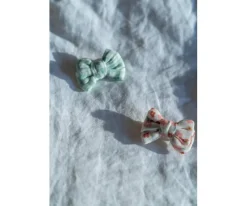 Accesorios De Pelo^Grech & Co 2 Pinzas para Pelo con Lazo de Coleta Fern Plaid