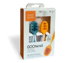 Hot 2 Pre-Cucharas Num Num Naranja/Azul Cubiertos Infantiles|Baby Led Weaning