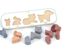 Online 1,2,3 Puzzle Animales Aprendo a Contar Niños Juguetes Para Niños De 18 Meses|Juguetes Para Niños De Un Año