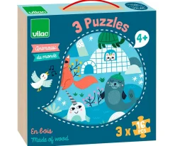 Best 3 Puzzles Animales del mundo Niños Juguetes Más Recomendados|Últimas Unidades