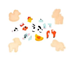Juguetes Para Niños De 18 Meses^Janod 4 Puzzles Evolutivos Granja