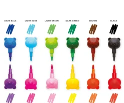 Best 12 Rotuladores Apilables Teddy Bear Niños Manualidades Para Niños|Material Escolar