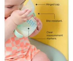 2 Tazas Aprendizaje Transition Spout Verde Pastel/Naranja Pastel 150ml Niños Vasos Para Bebés Y Niños|Vasos Antiderrame