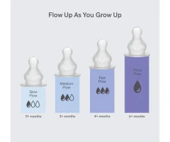 Tetinas^BIBS 2 Tetinas Silicona Biberón Flujo Rápido