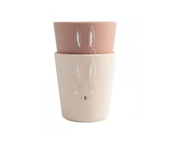 Vasos Para Bebés Y Niños^Trixie 2 Vasos de Silicona Mrs. Rabbit