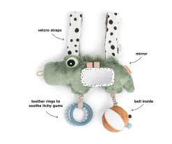 New Actividades con Espejo Sensorial Croco Niños Juguetes Bebé 6 Meses|Sonajeros Bebé