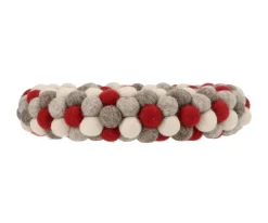 Adornos Y Decoración Navidad^Monnëka Adorno Navidad Corona de Pompones Claus