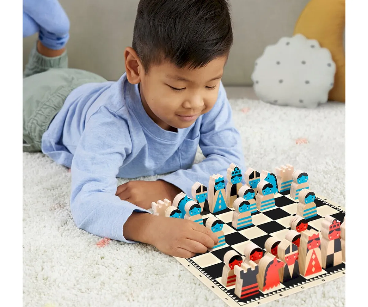 Online Ajedrez de Madera Niños Juegos De Mesa|Juguetes Niños 5 Años