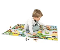 Discount Alfombra con Circuito Campiña Cross Roads Alfombras Infantiles|Juguetes Para Niños De Un Año