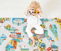 New Alfombra con Circuito Ciudad Cross Roads Niños Juguetes Niños 4 Años|Juguetes Para Niños De 18 Meses