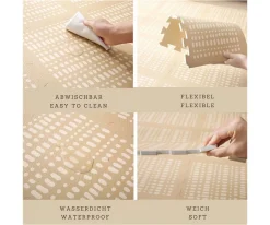 Discount Alfombra de Juegos Puzle XL Beige Alfombras Infantiles|Juguetes Para Recién Nacidos