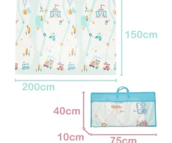 Hot Alfombra de Juegos Reversible Circus Niños Juguetes Para Niños De Un Año|Juguetes Para Recién Nacidos