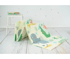 New Alfombra de Juegos Reversible Town Jungle Alfombras Infantiles|Manta Actividades Bebé