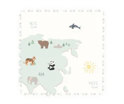 Sale Alfombra de Juegos Tiloo Puzzle Worldmap Niños Manta Actividades Bebé|Juguetes Para Recién Nacidos