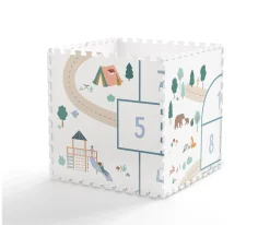 New Alfombra de Juegos Tiloo Puzzle Hopscotch Niños Organizadores De Juguetes|Manta Actividades Bebé