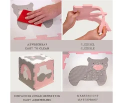 Best Alfombra Puzle Granja 120 x 90 cm Niños Juguetes Para Recién Nacidos|Manta Actividades Bebé