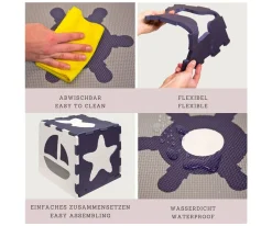 Outlet Alfombra Puzle Ocean 120 x 90 cm Alfombras Infantiles|Juguetes Para Recién Nacidos