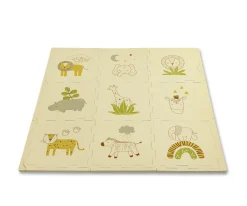 Hot Alfombra Puzle Safari 90 x 90 cm Niños Manta Actividades Bebé|Juguetes Para Recién Nacidos