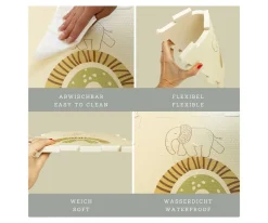 Hot Alfombra Puzle Safari 90 x 90 cm Niños Manta Actividades Bebé|Juguetes Para Recién Nacidos