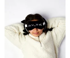 Cojines Infantiles^puckator Almohada de Viaje con Antifaz Relaxeazzz Gato Feline Fine