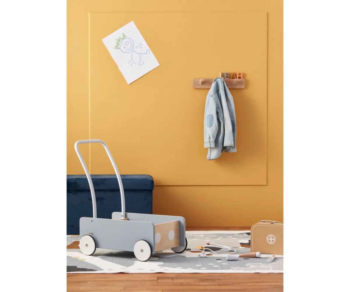 New Andador Arrastre Azul y Gris Niños Juguetes Para Niños De Un Año|Juguetes Para Niños De 18 Meses