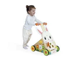 Andador de Actividades Conejo de Madera Niños Juguetes Niños 3 Años|Juguetes Para Niños De 18 Meses