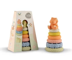New Anillos Apilables Dinosaurios 7 piezas Niños Juguetes Para Niños De 18 Meses|Juguetes Para Niños De Un Año