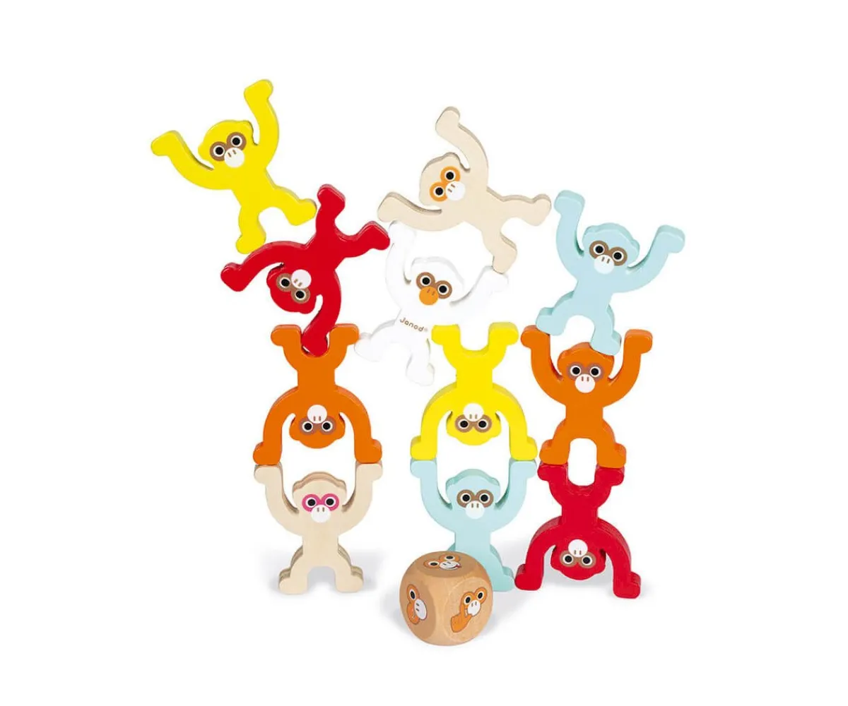 Juguetes Niños 3 Años^Janod Apilable Monkey Pyramid