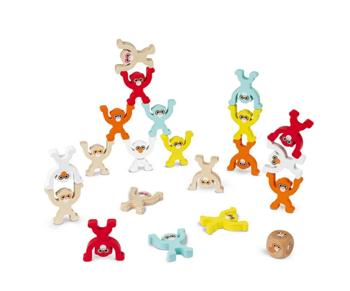 Juguetes Niños 3 Años^Janod Apilable Monkey Pyramid