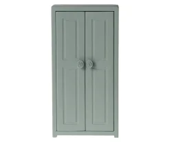 Casa De Muñecas De Madera^Maileg Armario de Madera Soft Blue Ratón