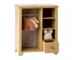 Accesorios Para Muñecas^Maileg Armario Grande en Miniatura Amarillo