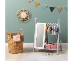 Discount Armario Perchero para Muñecas Viola Gris/Blanco Niños Accesorios Para Muñecas|Juguetes Niños 3 Años